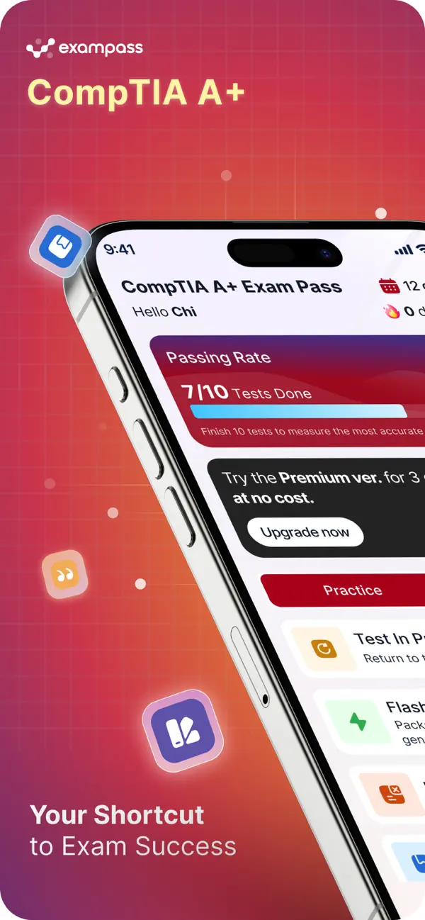 Screenshot #1 pour CompTIA A Exam Pass
