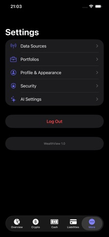 WealthView: Portfolio Screenshot 8 of 10