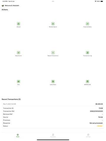 NSE Members App iPad screenshot
