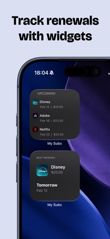 My Subs - Subscription tracker Screenshot 3 of 5