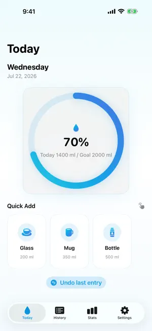 Mizu Memo: Water Tracker screenshot 2