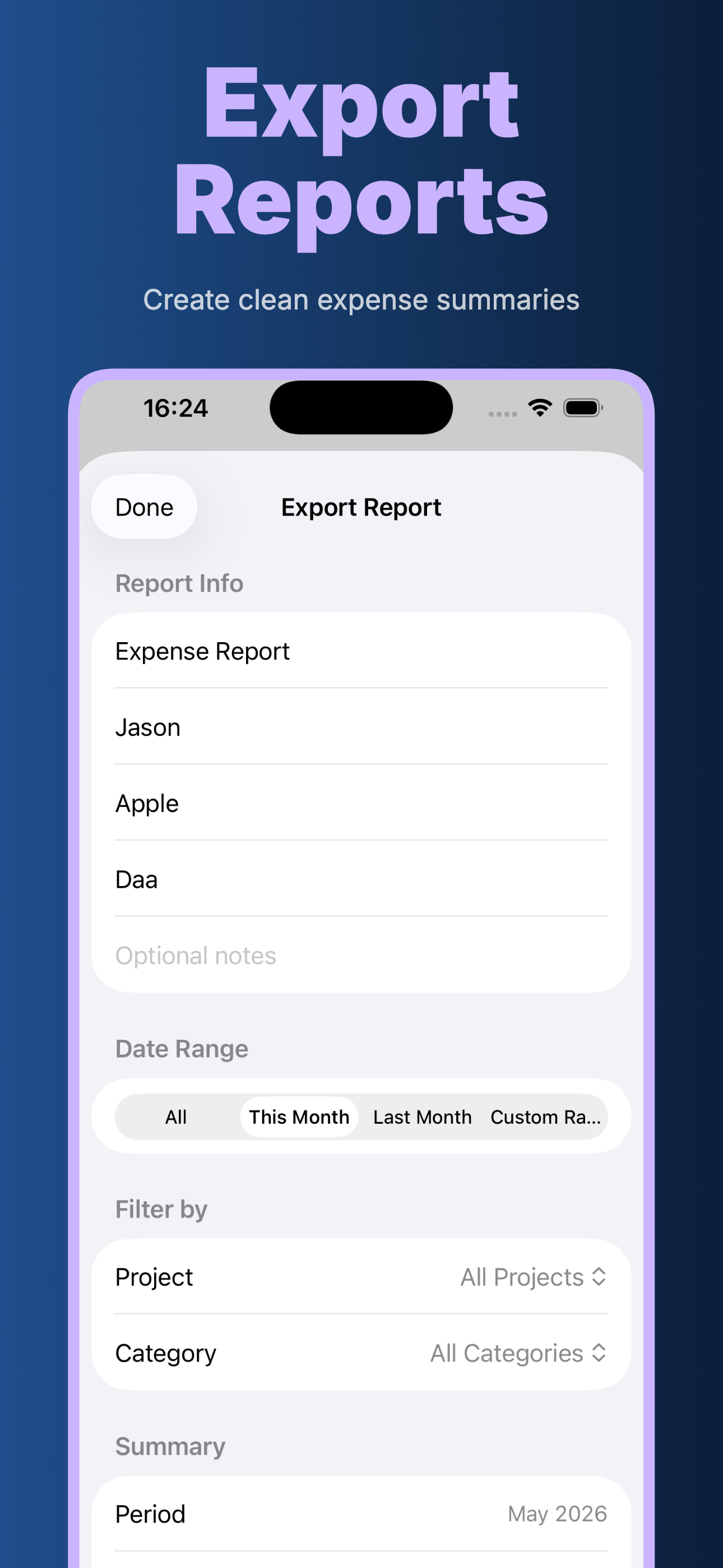 ExpenseReportMaker & Receipts screenshot 4
