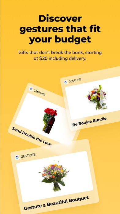 Gesture - Social Shopping App Screenshot