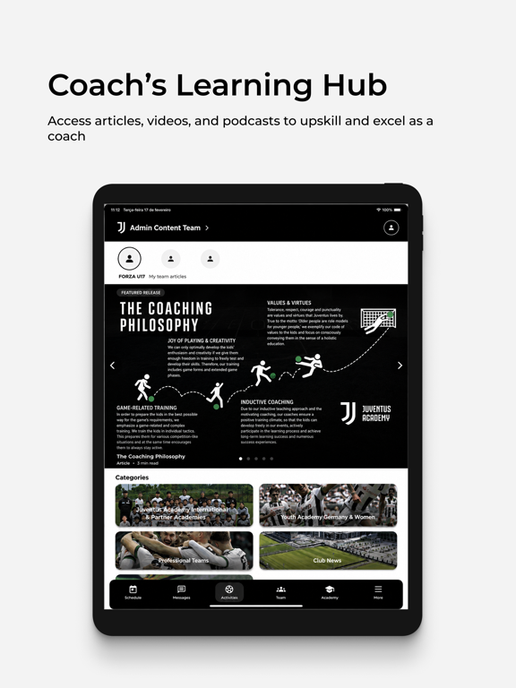 Forza Sport management iPad screenshot