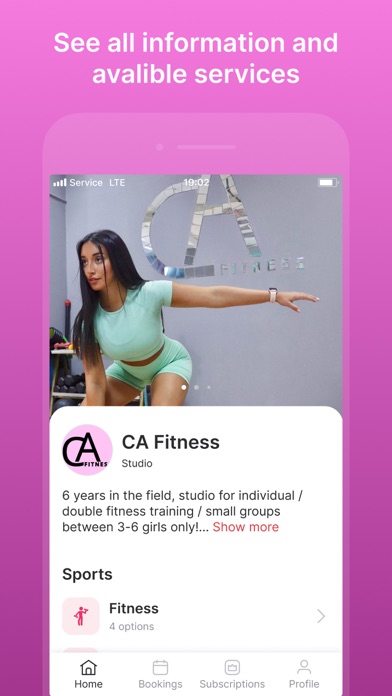 CA Fitness Screenshot