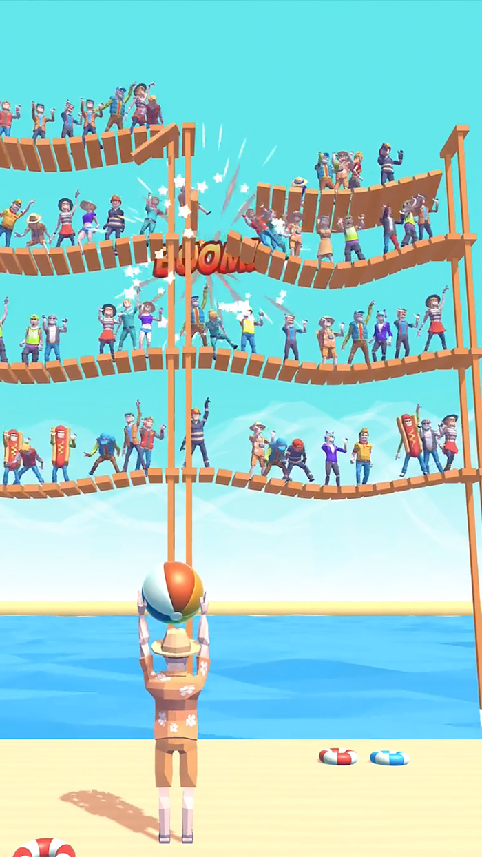 Knock Ragdolls Physics puzzles