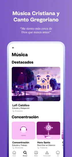 Captura de pantalla de Hallow: Oración Católica en iPhone 5