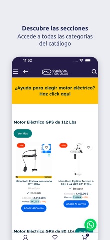 Equipos Náuticos screenshot