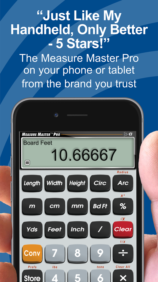 #8. Measure Master Pro Calculator (iOS) By: Calculated Industries