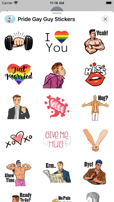Screenshot #3 pour Pride Gay Guy Stickers