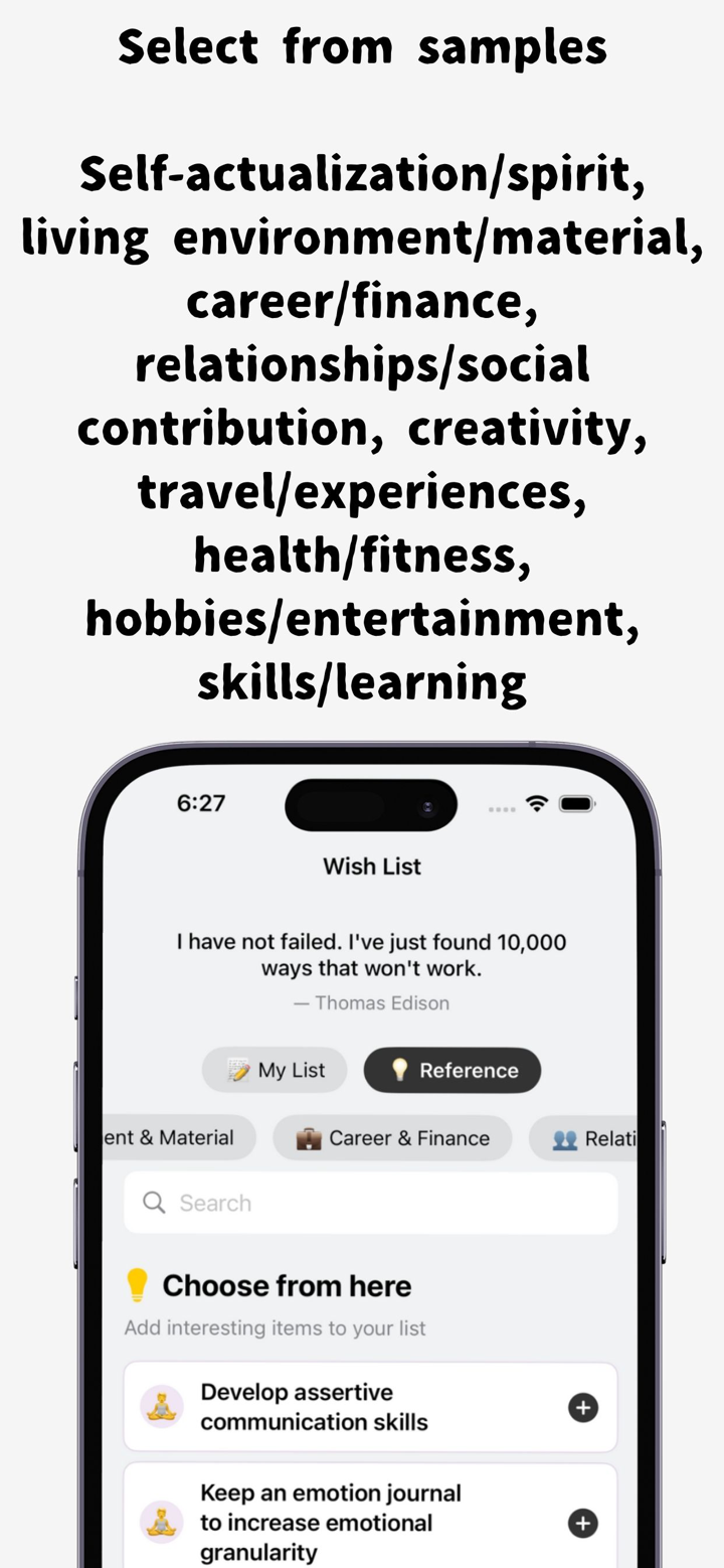 BucketNote Go — Goals & Habits screenshot 2