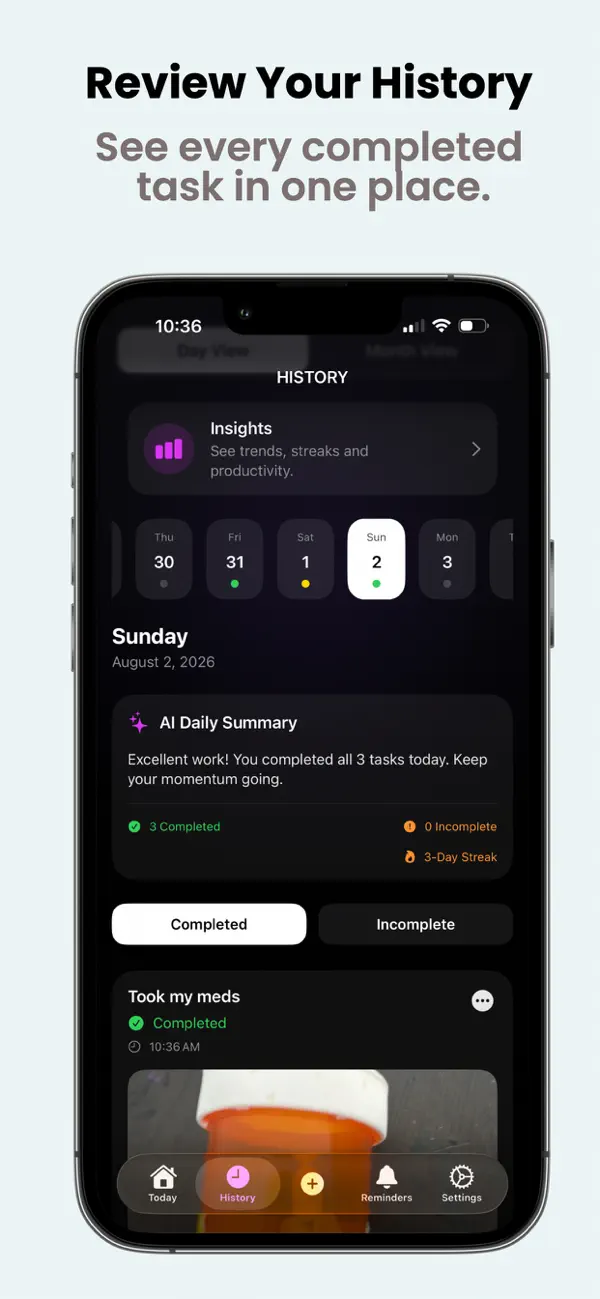 Screenshot #2 pour DoneSnap: Task Reminder
