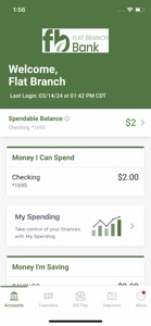 Flat Branch Bank Mobile screenshot #3 for iPhone