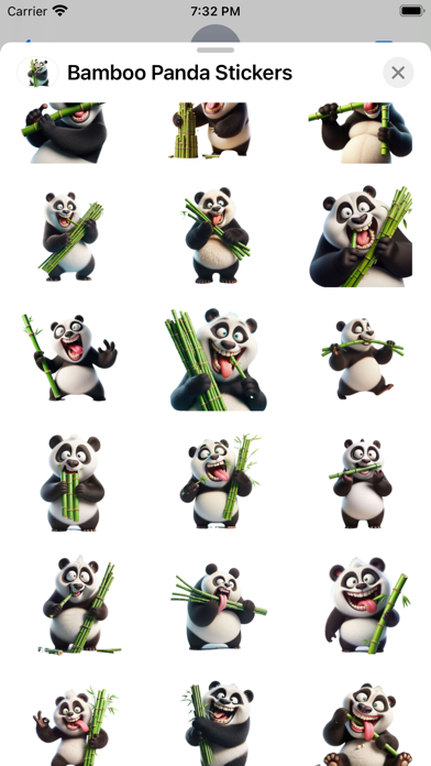 Screenshot #2 pour Bamboo Panda Stickers