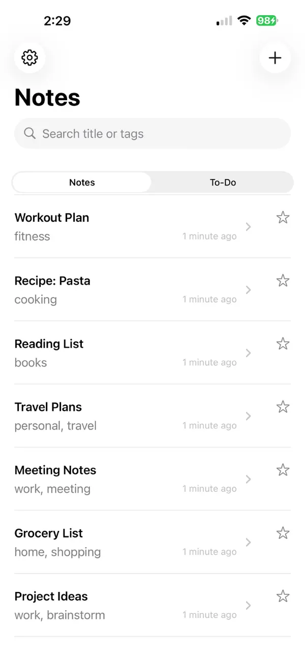 #1. Secure Local Notes (iOS) Ved: Daniel Collinsworth