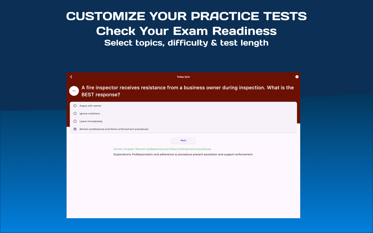 Fire Inspector Exam Prep 2026