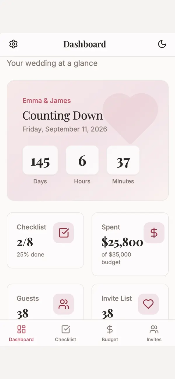 Screenshot #1 pour My Wed Plan