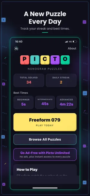 Picto: Daily Nonogram Puzzles screenshot 1