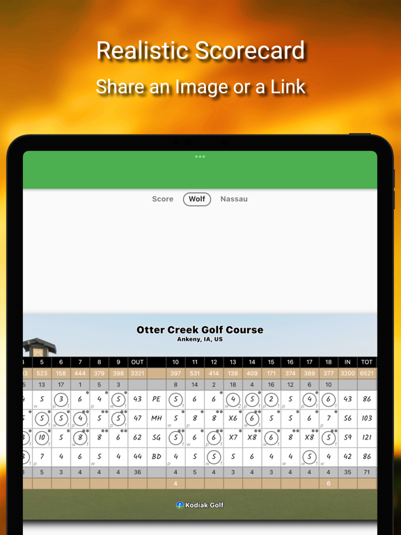 Kodiak Golf: Scorecard + GPS iPad screenshot 6 - Sports app