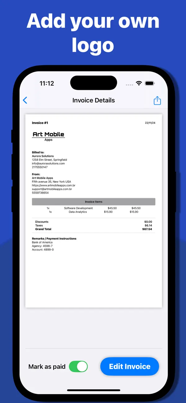 Screenshot #3 pour Invoice Maker: Billing to go