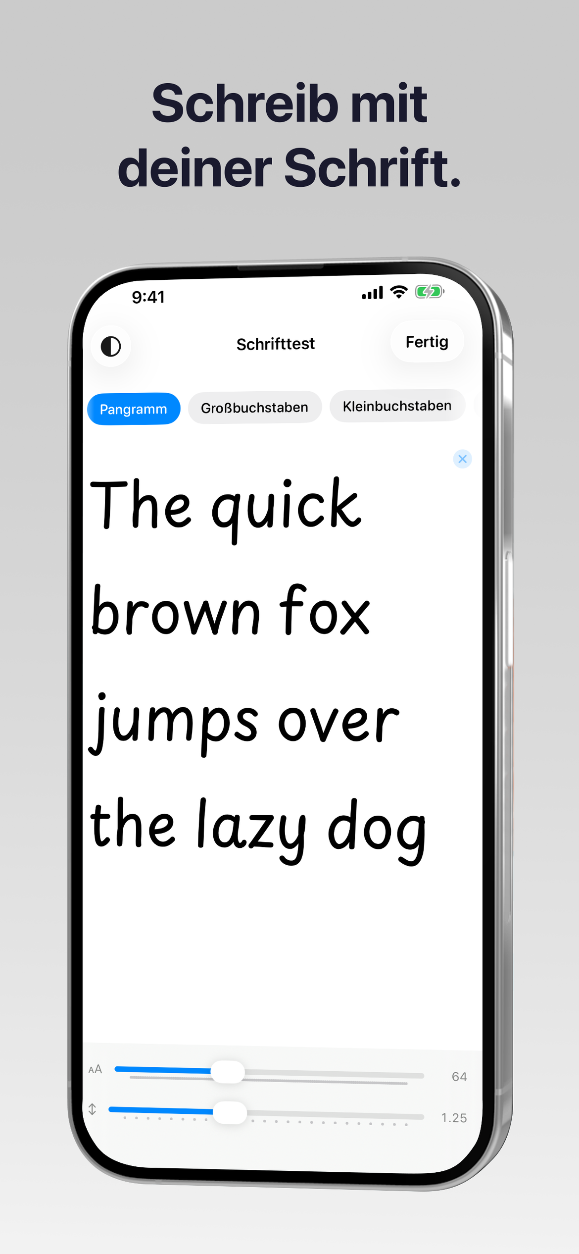 FontStudio: Schrift erstellen — Schreibe mit deiner eigenen Schrift