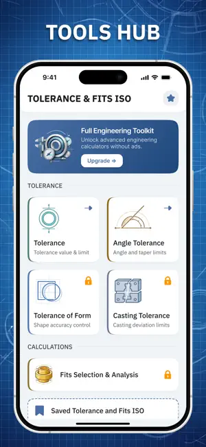 Tolerance and fits ISO screenshot 1