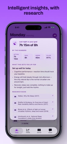 Mendtide: AI Sleep Coach iPhone screenshot