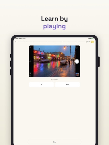Begino iPad screenshot