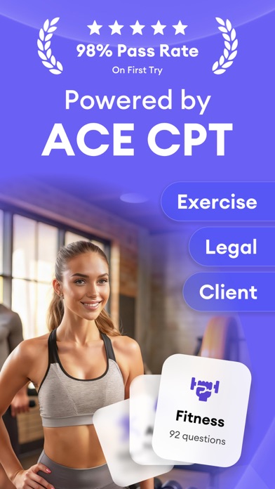 ACE CPT Fitness Prep 2026 iPhone screenshot 1 - Education app