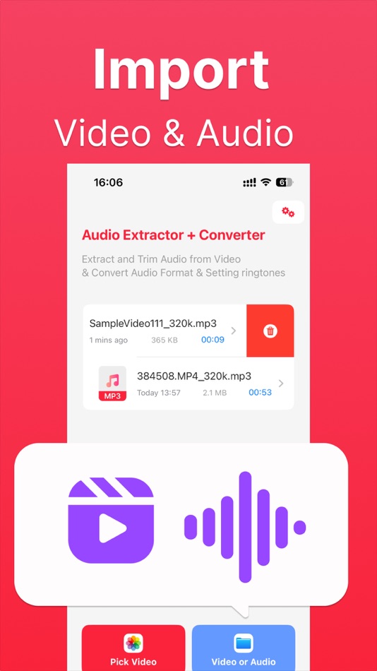 #2. Audio Converter : Video to MP3 (iOS) 由: Guangzhou Meilamei Technology Co. Ltd