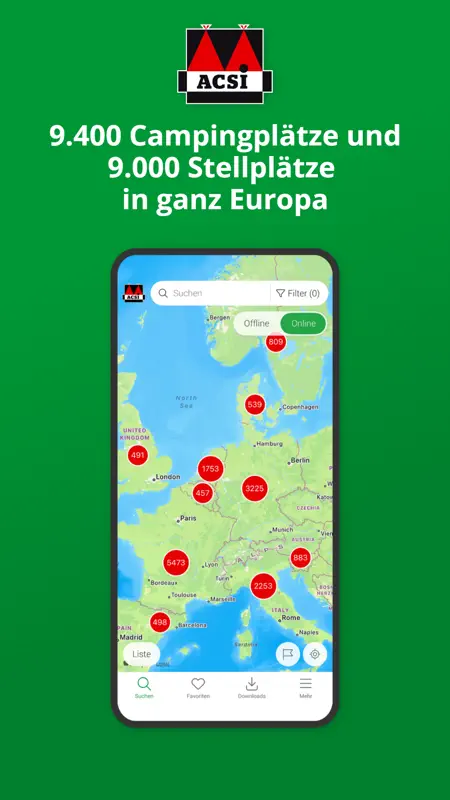 ACSI Campsites Europe screenshot 1 of 9