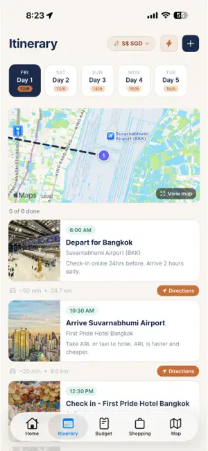 Wayfr - Travel Planner screenshot 2