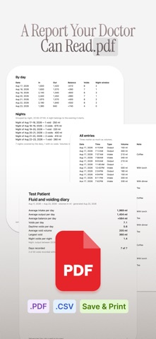 Bladder Diary: Fluid Balance Screenshot 7 of 9