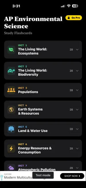 AP Environmental Science Quiz screenshot 3