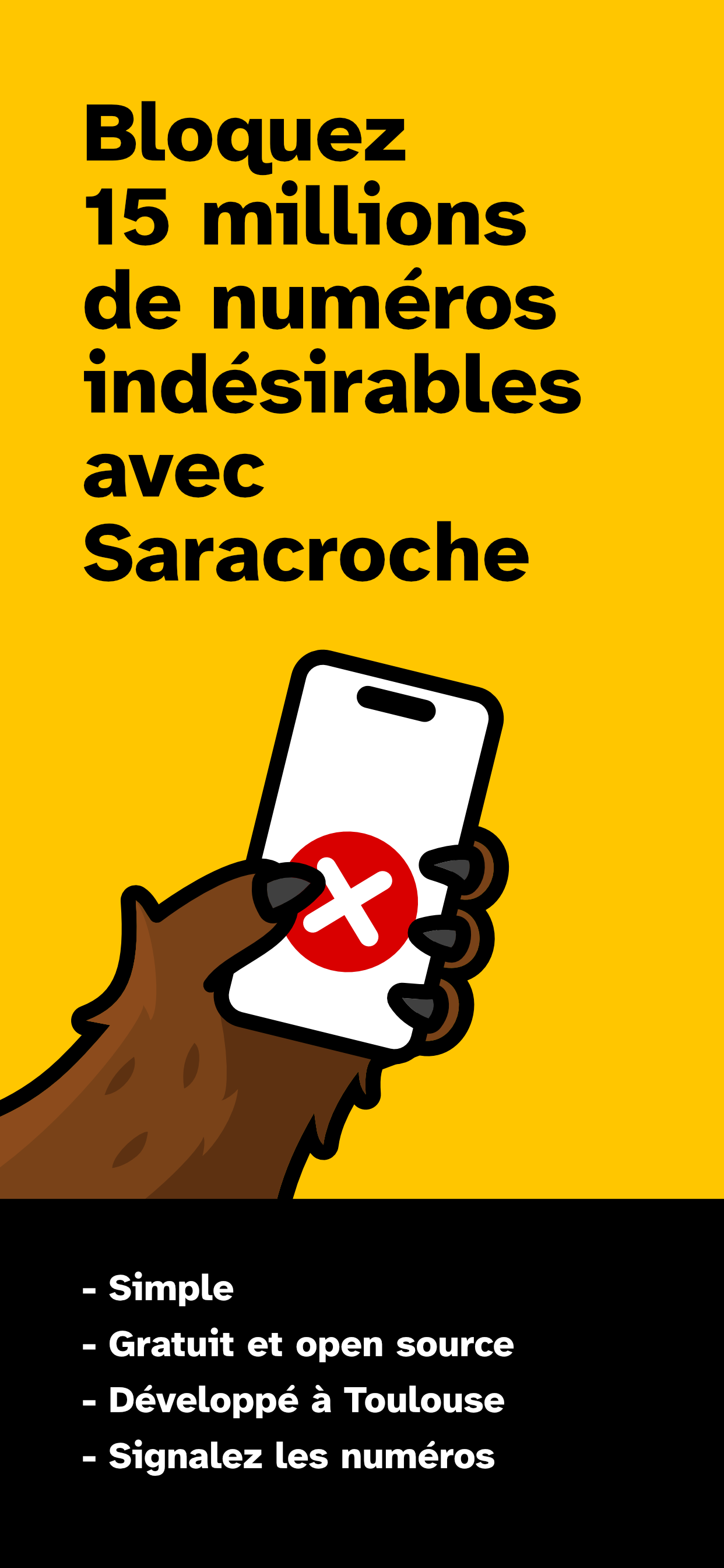 Saracroche : bloqueur d'appels