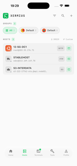 Xermius - SSH Terminal Screenshot 1 of 10
