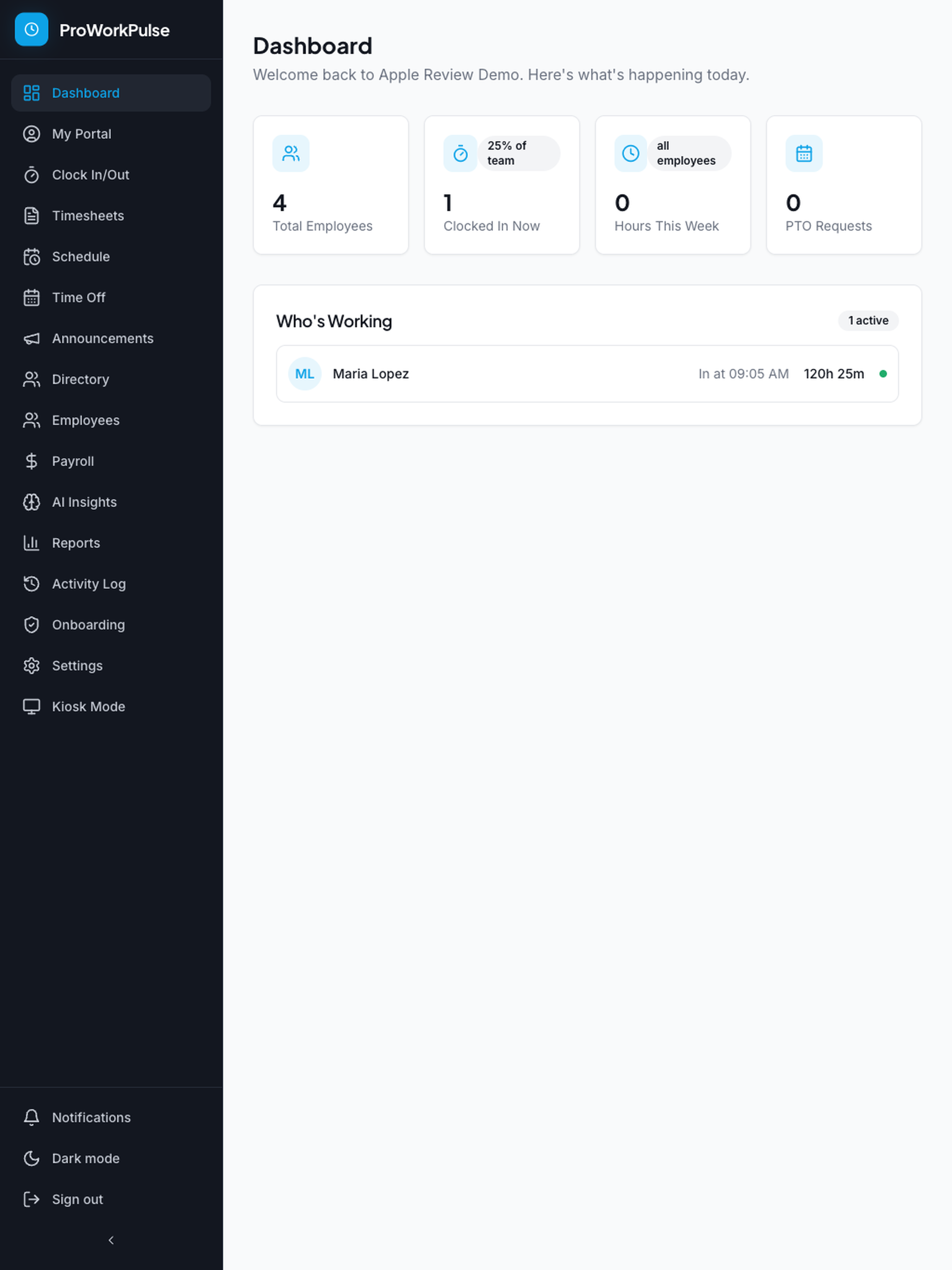 ProWorkPulse screenshot 8