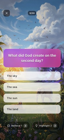 Selah - Bible Quiz iPhone screenshot