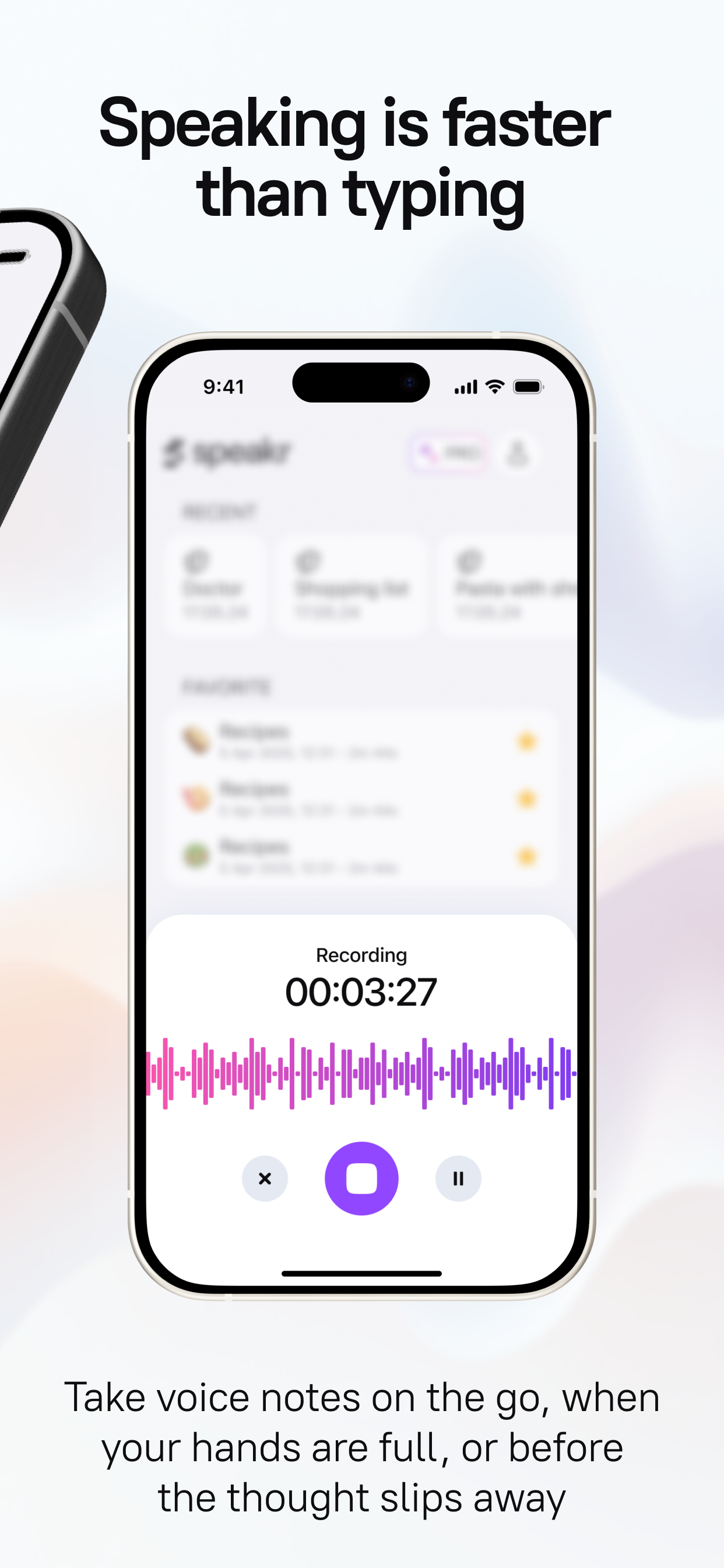 Speakr — AI Voice Notes screenshot 3