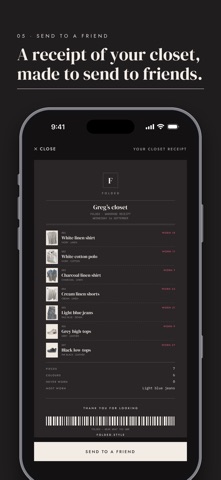 Folded. Wear what you own App Store preview screenshot 5
