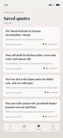 Daily Nietzsche Quotes screenshot