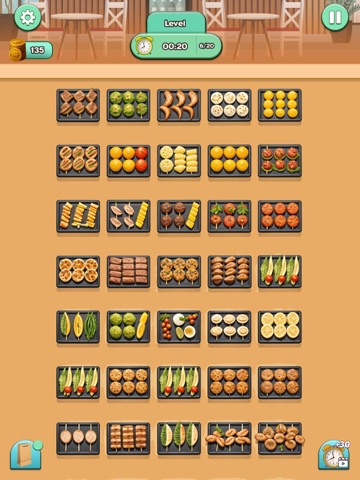 Skewer Sort Food Puzzle Game iPad screenshot