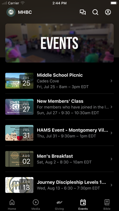 Mount Harmony Baptist Church Screenshot