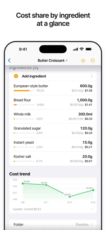 KitchenCost - Custo de Receita screenshot 3 of 6