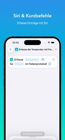 Fieberprotokoll screenshot