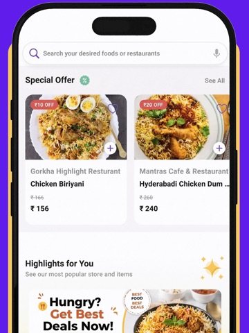 Fresh Family Food Delivery App iPad screenshot