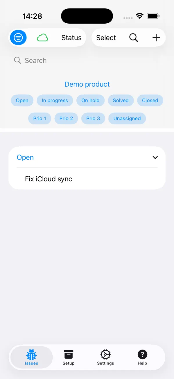 #1. SimpleBugTracker (iOS) di: Matthias Santer