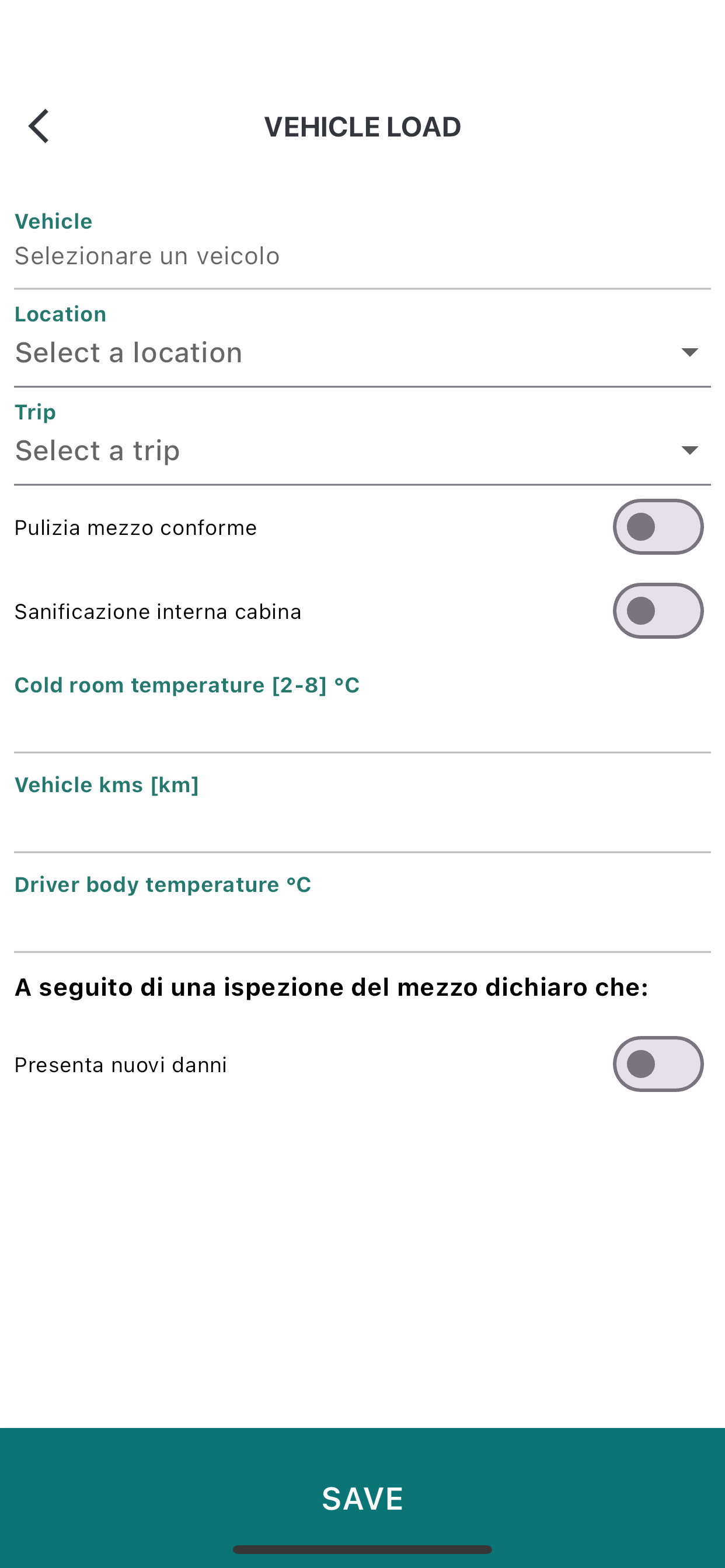 Veicoli - Inspection