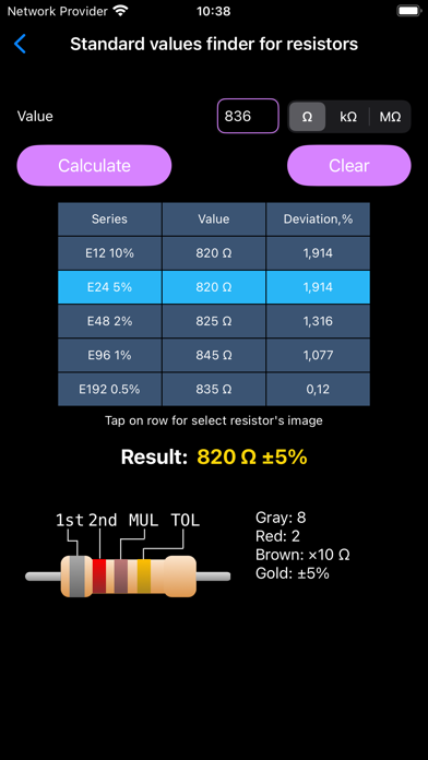 Resistor color codes calcのおすすめ画像10