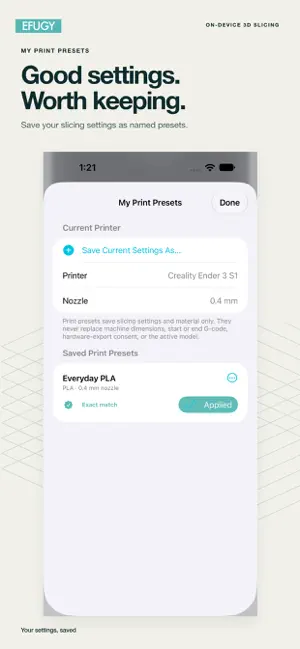 EFUGY 3D Slicer screenshot 2